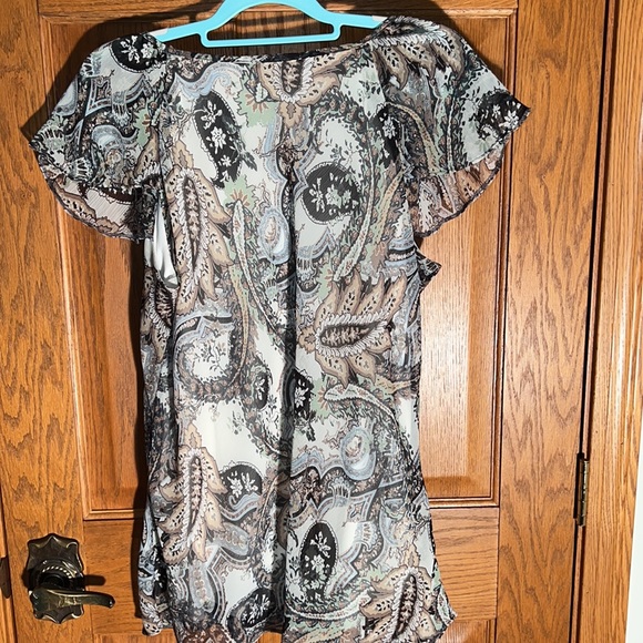 Pretty paisley sheer fabric - Picture 2 of 6